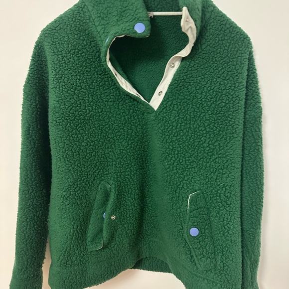 J. Crew Vintage Snap Collar Polartec Sweater - Picture 4 of 13